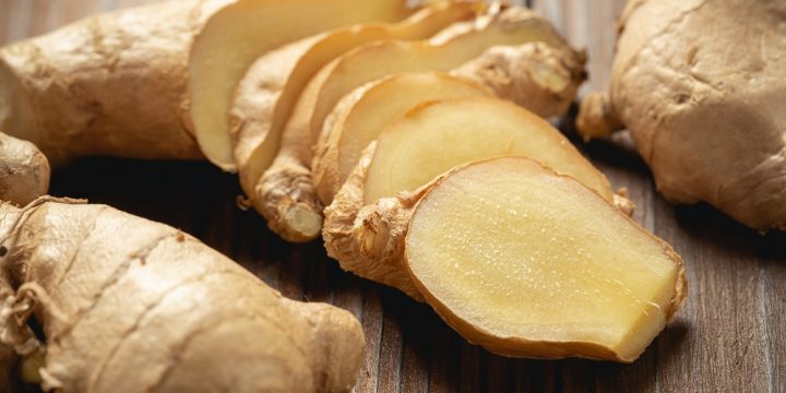 Pure ginger and its healthy compounds