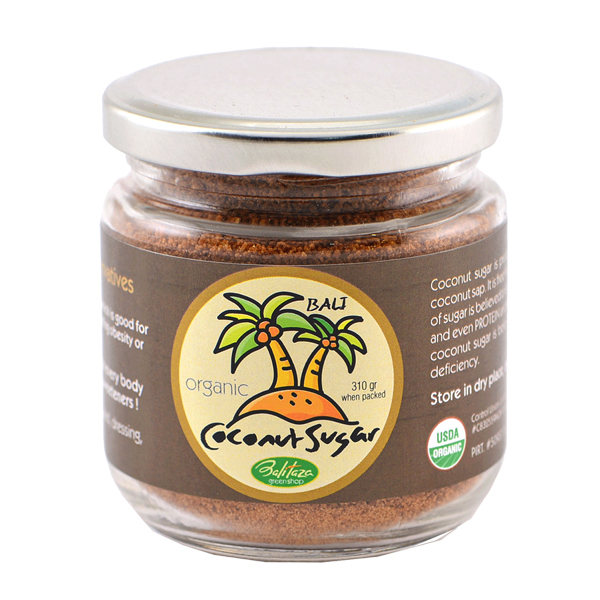 coconut sugar glass jar